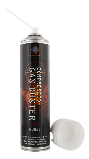 DELTACO GAMING Paineilmapuhdistin, 600ml, Taipuisa Suutin, Musta