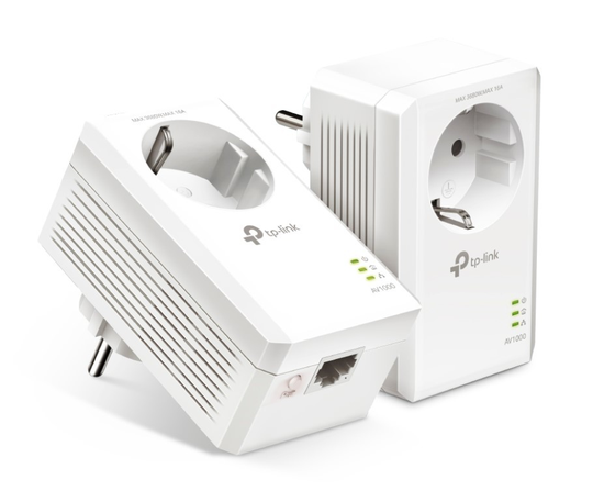 AV1000 Passthrough Powerline KIT, Broadcom, 1 Gigabit Port, 1000Mbps