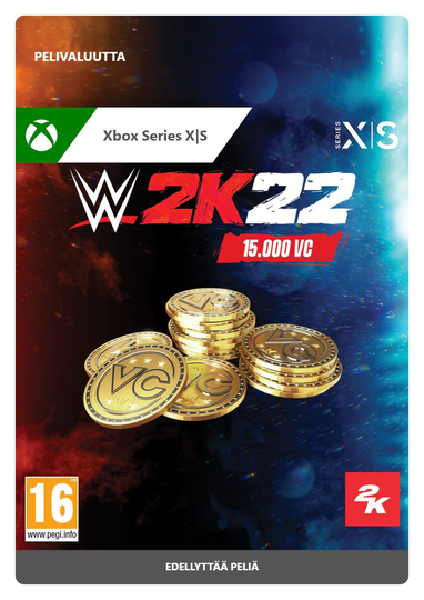 15000 WWE 2K22 Virtual Currency -paketti (Xbox Series X|S)
