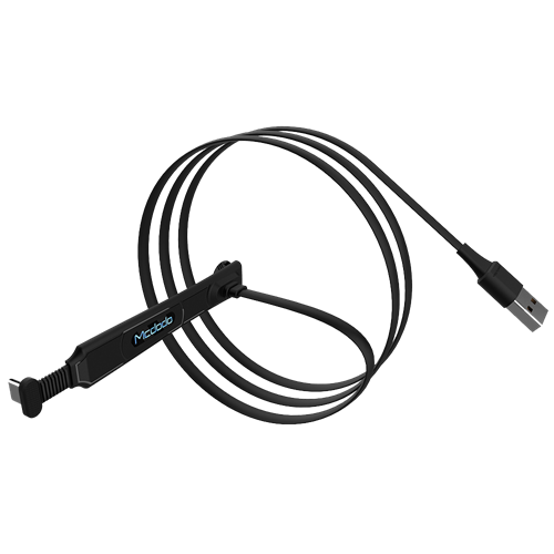 Mcdodo Gaming USB-C-kaapeli, 2m, 2A, Imukuppikiinnitys, Musta