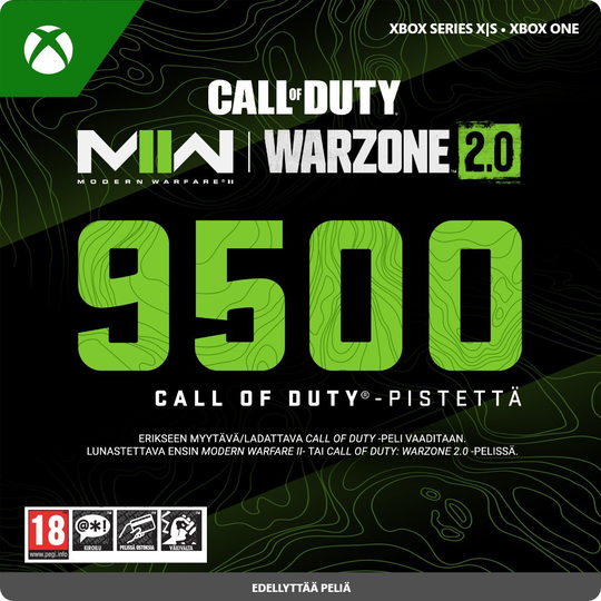 9500 CALL OF DUTY -PISTETTÄ