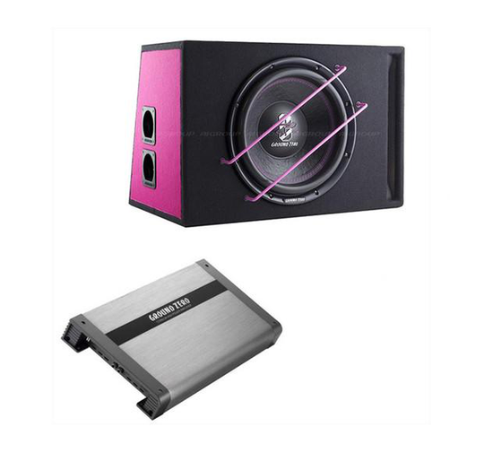 Ground Zero 400 SPL BassKit Titanium Pink