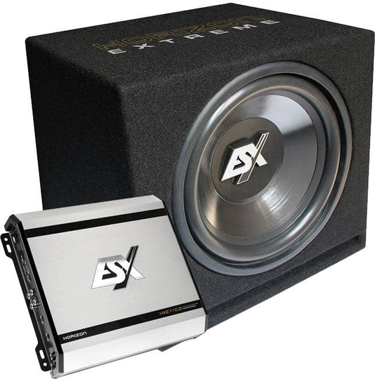 ESX Audio HXB300 12" + HXE110.2 bassopaketti