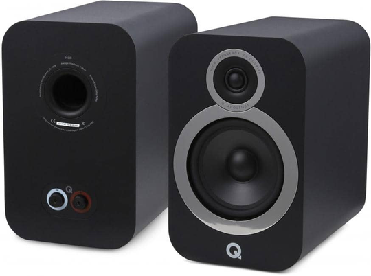 Q Acoustics 3030i hyllykaiutin musta, pari
