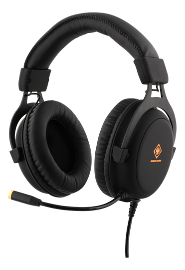 DELTACO GAMING Kuulokemikrofoni, Stereoääni, 57mm, LED-valot, Musta