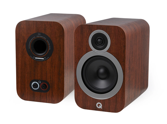 Q Acoustics Q3030i hyllykaiutin pähkinä, pari