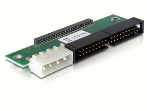 Sisäinen Adapteri 2,5" IDE-kovalevy > 3,5" IDE-kanavaan, Virtaliitos