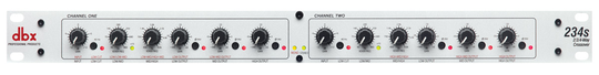 dbx 234S Stereo 2/3-taajuus, mono 4-tie Crossover -