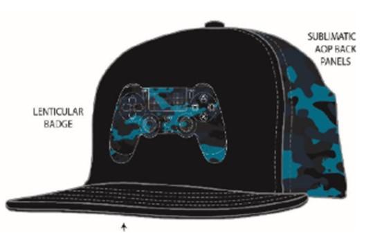 Blue Camo Controller Playstation Cap
