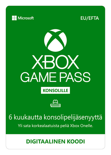 Xbox Game Pass 6 kuukautta