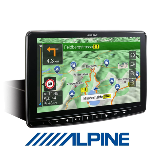 Alpine INE-F904DC Caravan autosoitin