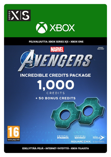 Marvel's Avengers Incredible Credits -paketti