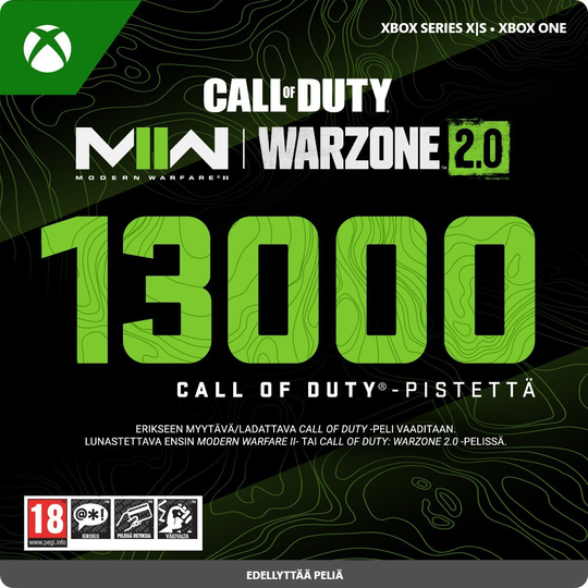 13000 CALL OF DUTY -PISTETTÄ