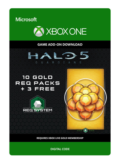 Halo 5: Guardians: 10 Gold REQ Packs + 3 Free