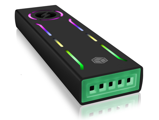 ICY BOX External Type-C® Gaming Enclosure For M.2 NVMe SSD