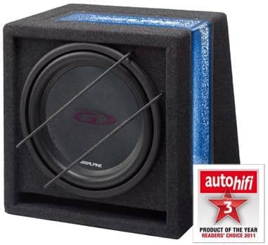Alpine SBG-844BR 8" koteloitu subwoofer