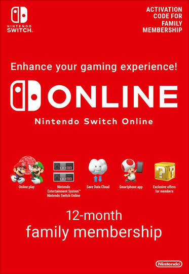 Nintendo Switch Online 12 kuukautta | Perheenjäsenyys
