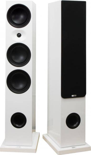 Advance Acoustics KC600 lattiakaiutin, pianovalkoinen, pari