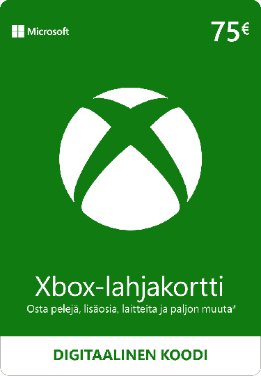 Xbox-lahjakortti 75€