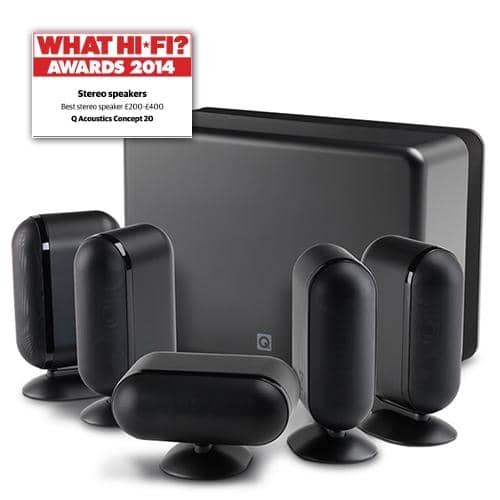Q Acoustics 7000i Cinema 5.1 kotiteatterisarja, musta