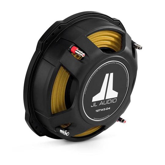 JL Audio 12TW3-D4 litteä subwoofer