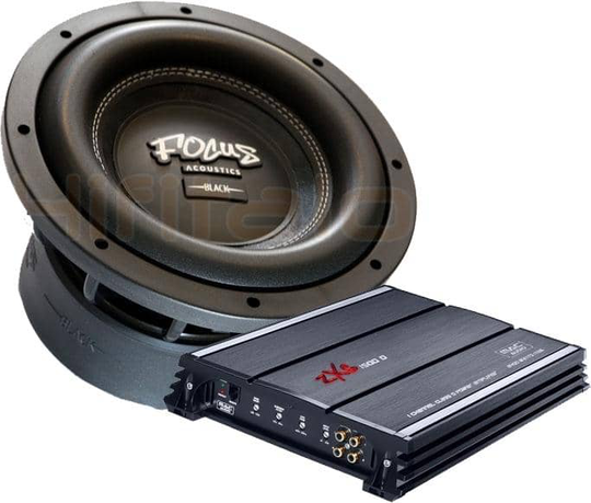 Focus Acoustics Black MK6 10D2 subwoofer + MacAudio ZXS 1500 D