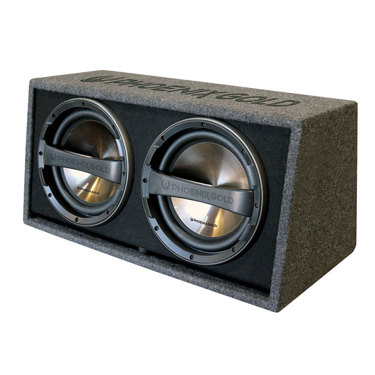 Phoenix Gold 12" passiivinen kaksoissubwoofer 2 Ohm terminaalissa *UUTUUS* - PHOENIX GOLD