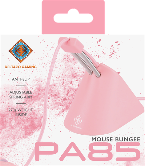 DELTACO GAMING Mouse Bungee Pink