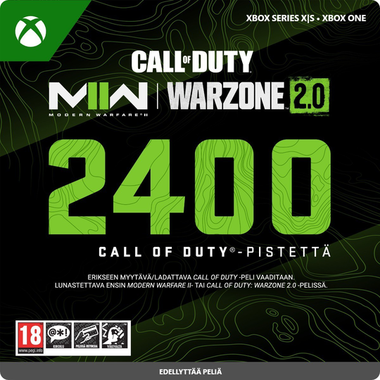 2400 CALL OF DUTY -PISTETTÄ