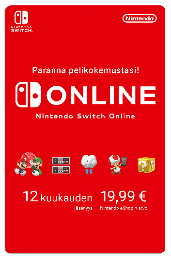 Nintendo Switch Online 12 kuukautta