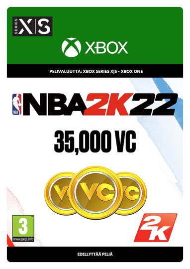 NBA 2K22 35000 VC-yksikköä Xbox