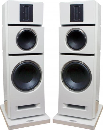 Advance Acoustics X-L500 lattiakaiutin, pianovalkoinen, pari