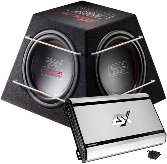 MacAudio Pyramid 3x12" + ESX Audio HXE1200.1D vahvistin