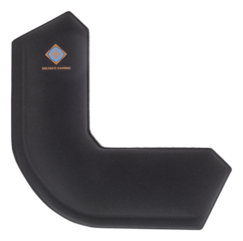 DELTACO GAMING Wristpad Corner, Korkeus 21mm, Musta