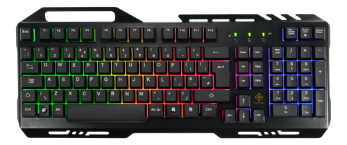 DELTACO GAMING 3-in-1 Gaming Kit, Rainbow LED Backlight, UK Layout