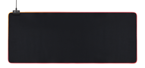 DELTACO GAMING RGB-hiirimatto, 900x360x4mm, 13 Valaistustilaa, Musta