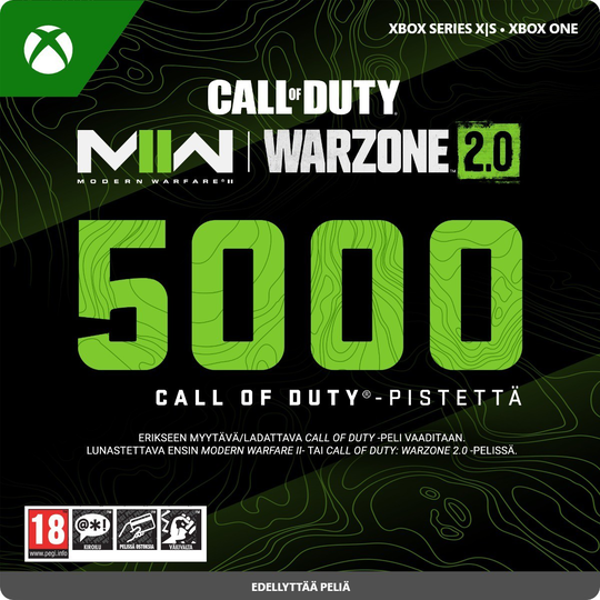 5000 CALL OF DUTY -PISTETTÄ