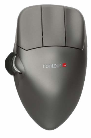 CONTOUR MOUSE MEDIUM RIGHT GREY METAL WIRELESS