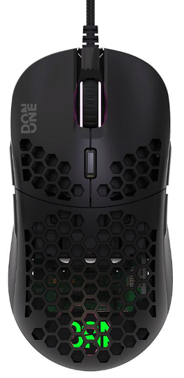 ​DON ONE - GM500 RGB - LIGHTWEIGHT GAMING MOUSE - MUSTA (PMW 3389)