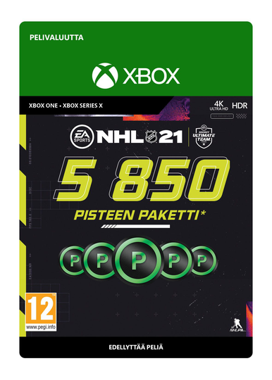 5850 NHL 21 pisteen paketti