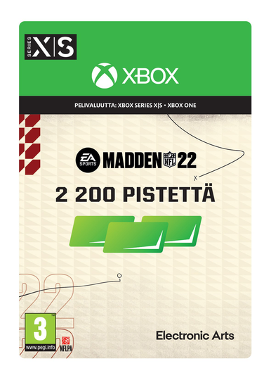 MADDEN NFL 22 2200 MADDEN-PISTETTÄ
