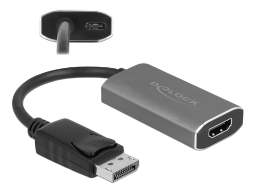 Delock Active DisplayPort 1.4 To HDMI Adapter 8K With HDR Function