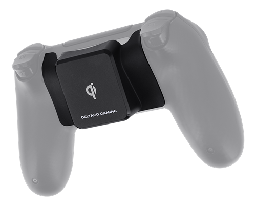 DELTACO GAMING Langattoman Latauksen Vastaanotin PS4-ohjaimelle, Musta
