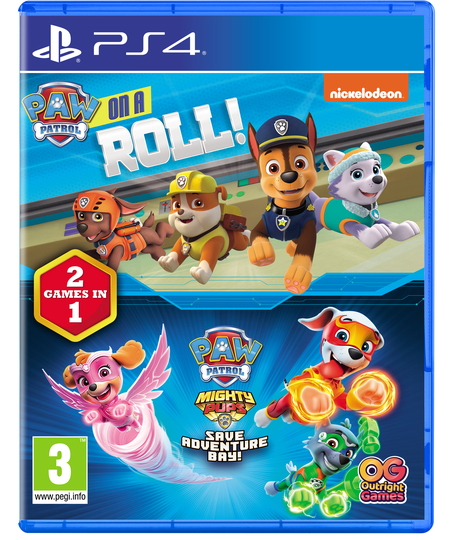 Paw Patrol: On a Roll!&Paw Patrol Mighty Pups: Save Adventure Bay!– 2 GAMES IN 1