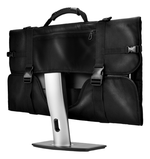 DELTACO GAMING Hihnall. Näytön Kantolaukku, 32" - 34", Varustetaskut