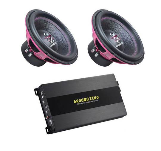 Ground Zero 450 Wooferkit PINK