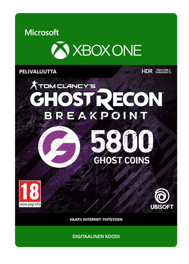 Ghost Recon Breakpoint : 4800 (+1000 bonus) Ghost Coins