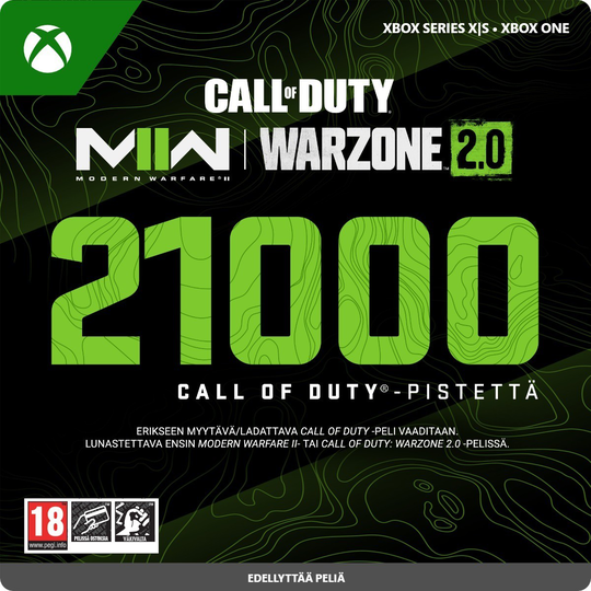 21000 CALL OF DUTY -PISTETTÄ
