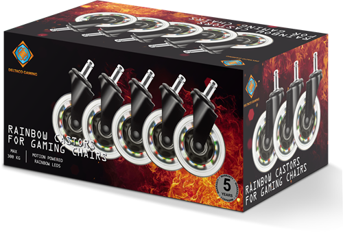 Deltaco Gaming RGB Caster Gaming Chair