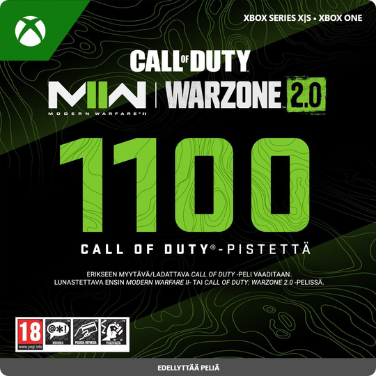 1100 CALL OF DUTY -PISTETTÄ